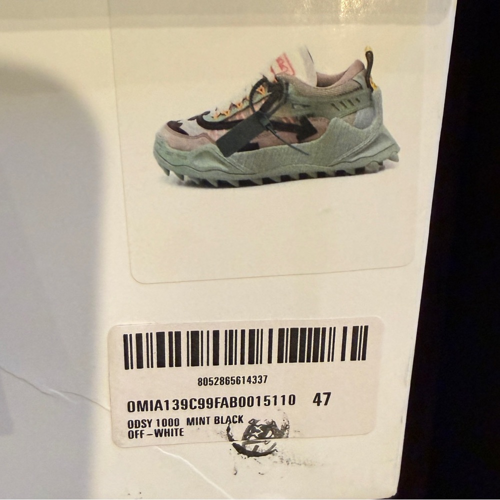 OFF-WHITE Odsy-1000 Mint Black Sneakers - Size US13 EU47 - Like New! - Picture 9 of 15